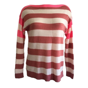 J. CREW collection 100% cashmere striped sweater SMALL